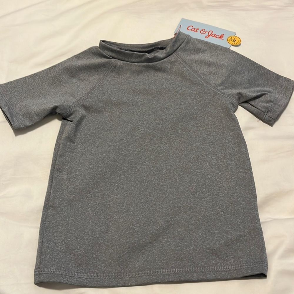Cat & Jack gray toddler rash guard